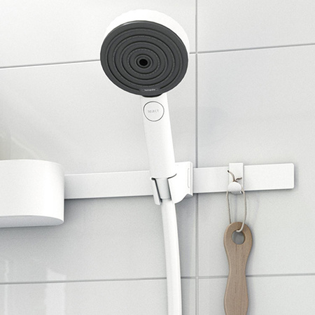 Держатель для ручного душа Hansgrohe WallStoris 27917700 белый матовый