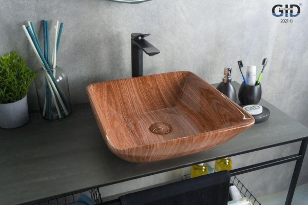 Раковина накладная (41,5х41,5) Gid Mnc180