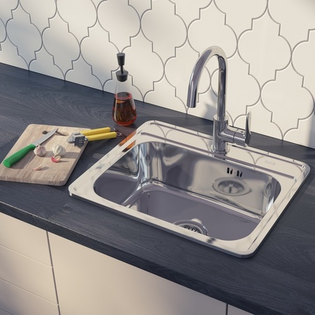 Мойка IDDIS Basic нержавеющая сталь полированная 530*430 (BAS53P0i77)