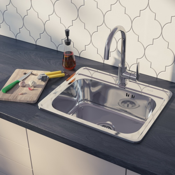 Мойка IDDIS Basic нержавеющая сталь полированная 530*430 (BAS53P0i77)