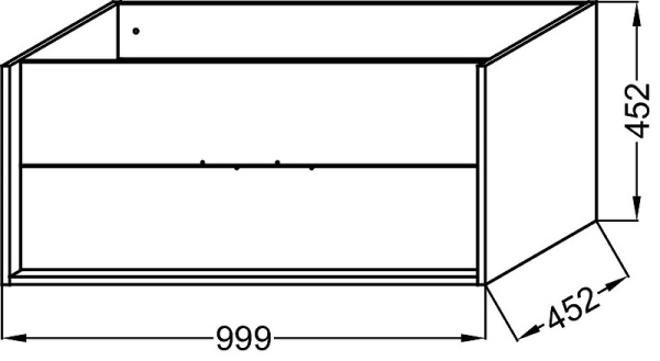 Тумба под раковину Jacob Delafon Vivienne 100 EB1585-N18-G1C
