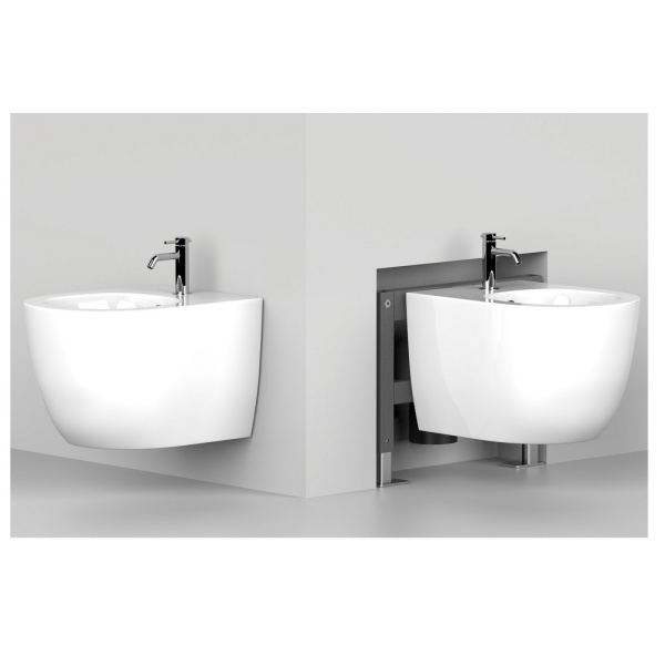 Биде ABBER Rechteck AC1250 подвесное белое