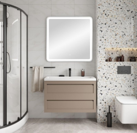 База под раковину Art&max AM-Platino-900-2C-SO-CM Капучино матовый