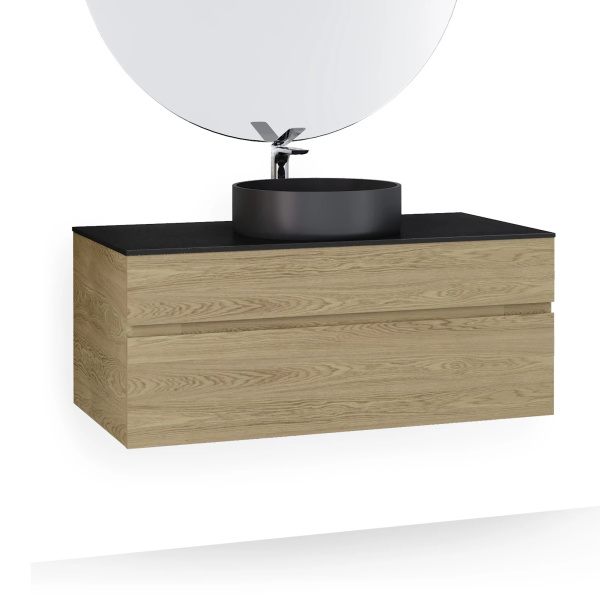 Зеркало RAVAL Decent 100 с подсветкой Dec.02.100/W/RL