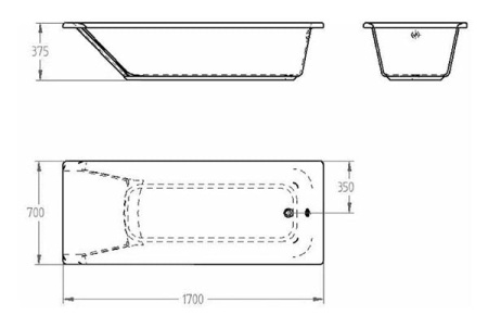 Акриловая ванна Grohe Eurobath 170x70 39150 000 (39150000)