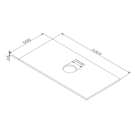 Столешница под раковину AM.PM Func 100 M8FST1000OF
