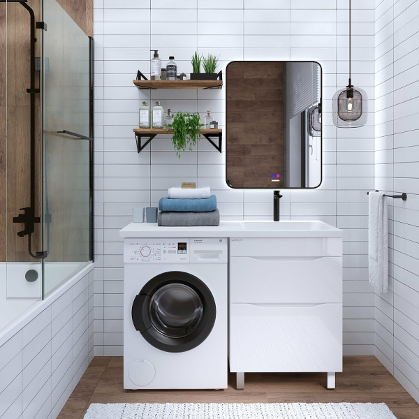 Тумба под стиральную машину Grossman ВИЛАР-60 см 126011 белая