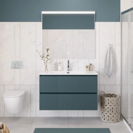 Тумба под раковину 120 BelBagno Uno UNO-1200-2C-SO-AO голубой матовый, без раковины