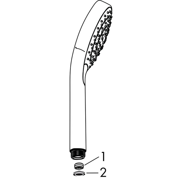 Ручной душ Hansgrohe Croma E 110 1jet EcoSmart 26815990 полированное золото