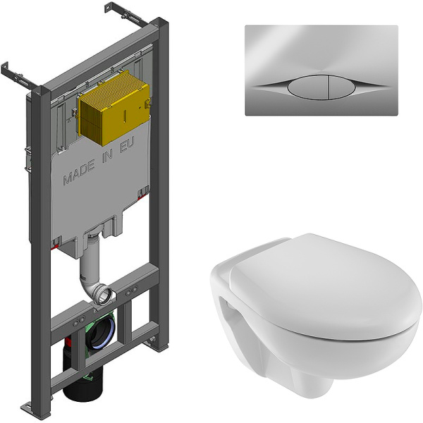 Комплект унитаза с инсталляцией Jacob Delafon Presquile E21733RU-00