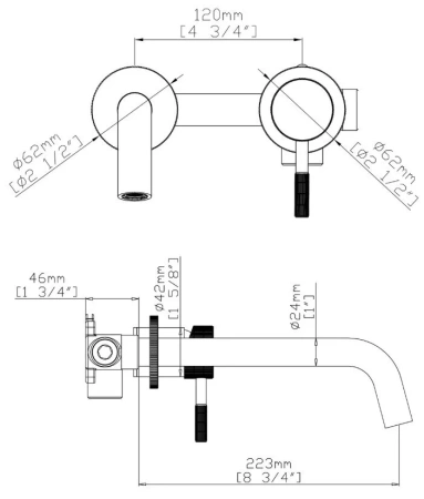 Смеситель для раковины Gid Edessa SS070-CH-NS, хром