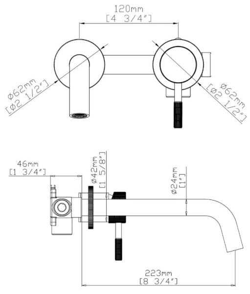 Смеситель для раковины Gid Edessa SS070-BM-NS, черный матовый