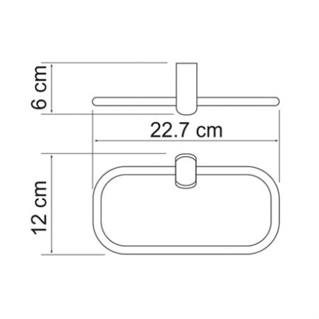 Держатель полотенец WasserKRAFT Berkel K-6860