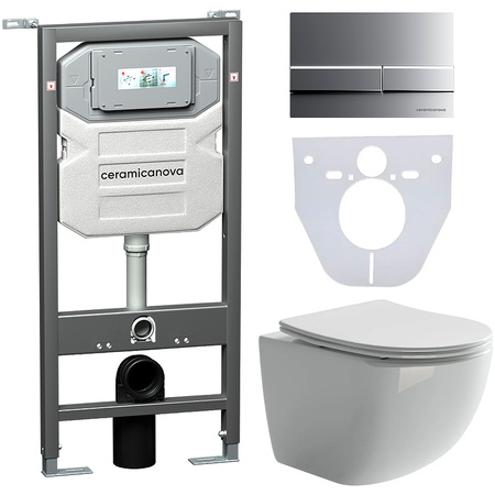 Комплект унитаза с инсталляцией Ceramicanova Forma CN3009_1002M_1000