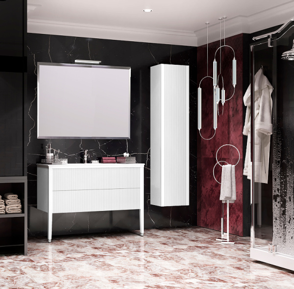 Пенал Opadiris Рубинно, универсальный, цвет Белый глянцевый 00-00006365