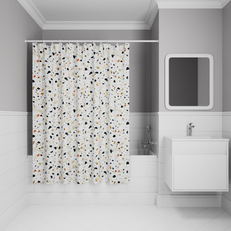 Шторка для ванны 200x180 белый IDDIS BT01P18i11
