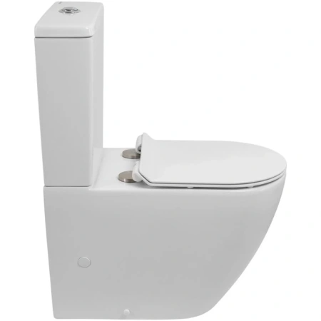 Чаша напольного безободкового унитаза BelBagno Sfera-R BB2141CP-TOR/SC без бачка с сиденьем микролифт