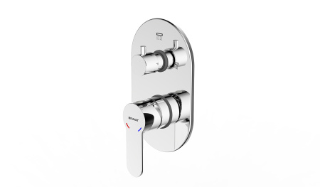 Смеситель для ванны встроенный Bravat New Moon P69191C-2-RUS