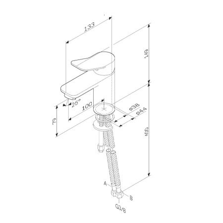 Смеситель для раковины Am.Pm X-Joy F85A02133
