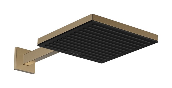 Кронштейн для верхнего душа 390 мм Hansgrohe Pulsify E 24337140 шлифованная бронза