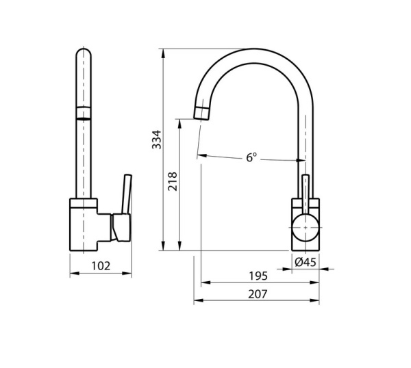 Cмеситель для кухни Koller Pool Orion OR0500
