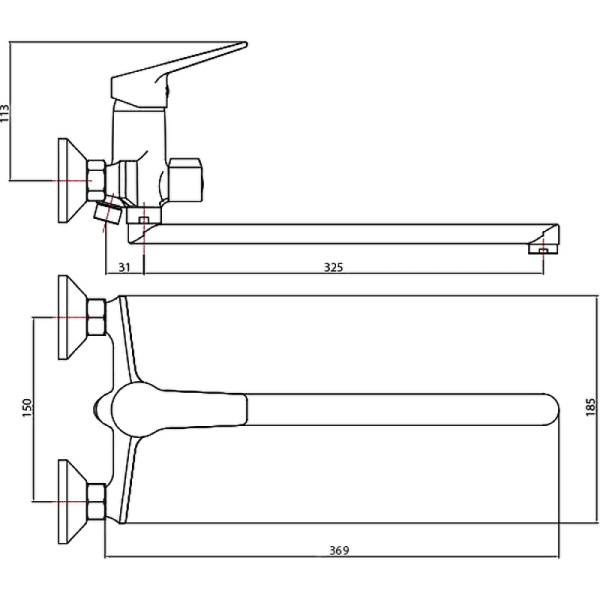 Смеситель для ванны ESKO MURANO MR 31