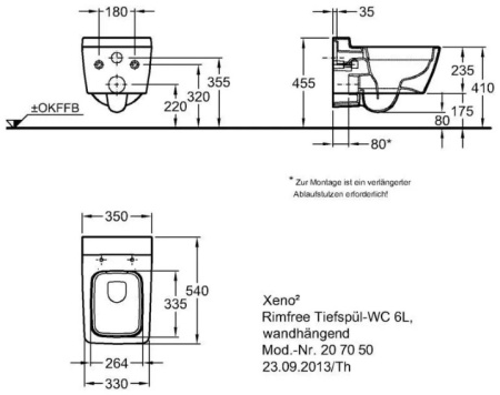 Унитаз Keramag Xeno 207050000 Унитаз Keramag Xeno 207050000