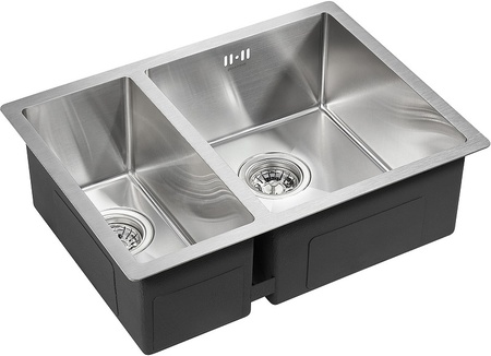 Кухонная мойка Paulmark  Zusat PM225944-BSR брашированная нерж.сталь правая