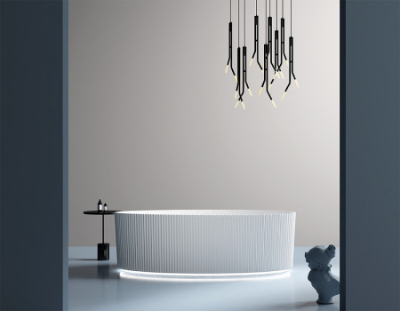 Акриловая ванна (180х85) ABBER AB9327 без гидромассажа, белый