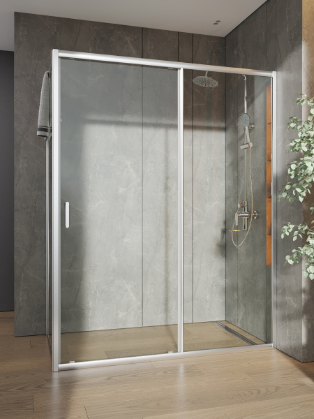 Душевой уголок без поддона (150х78,5) Orange E23-15080TCR хром