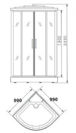 Душевая кабина Appollo A-8022