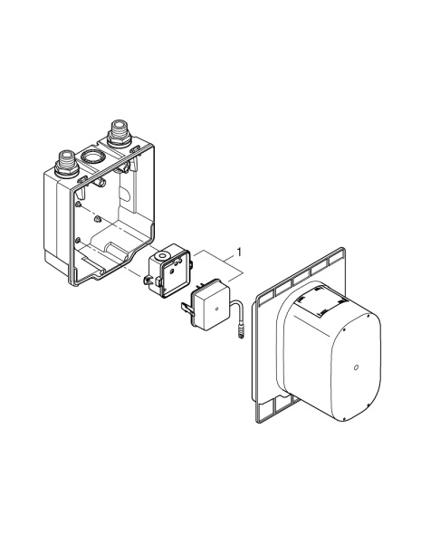 Скрытый монтажный ящик GROHE Eurosmart Cosmo E 36339 001 (36339001) 