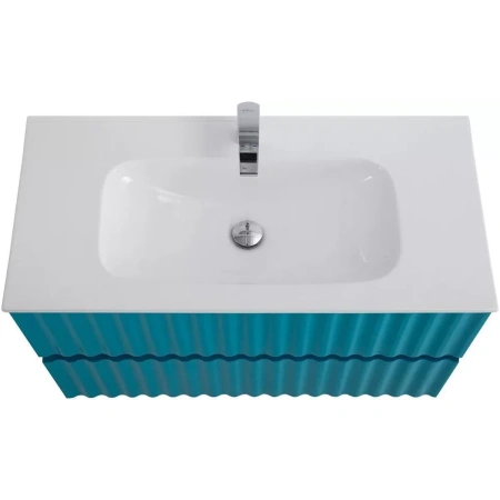 База под раковину Art&Max Еlegant AM-ELEGANT-800-2C-SO-TM-LED Бирюзовый матовый