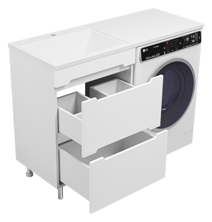 Тумба под стиральную машину Misty Байкал 55 Э-Бай06055-022Я