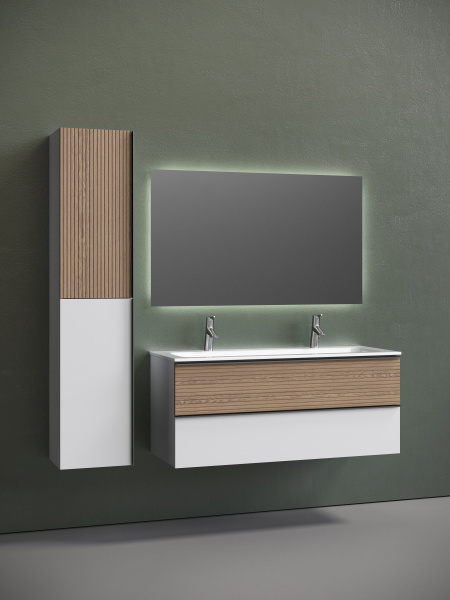 Тумба под раковину Sancos  Delta DL120W дуб светлый