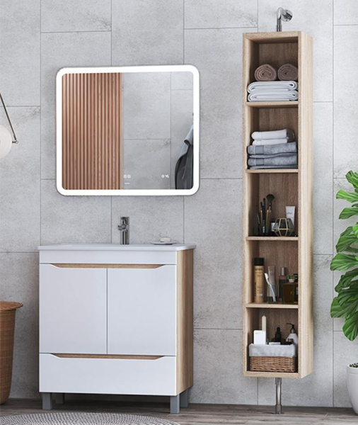 Тумба под раковину напольная VIGO Grani 75 tn.GRI.OSK.75.2D.1Y дуб сонома