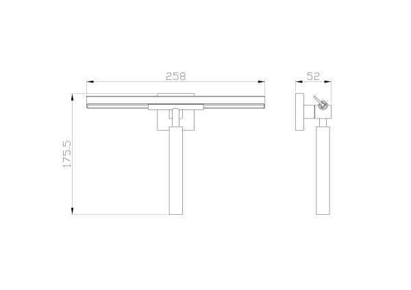 Водосгон для стёкол WONZON & WOGHAND POLO, хром WW-8923