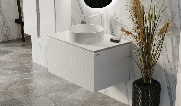 Тумба под раковину Jorno Stone 80 Stn.01.80/P/W/JR