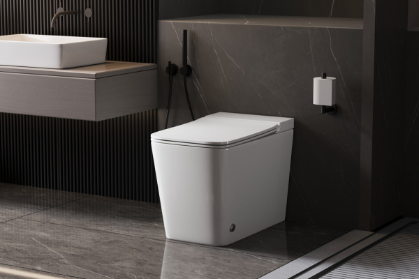 Унитаз ABBER Rechteck AC1213P приставной белый с импульсным смывом