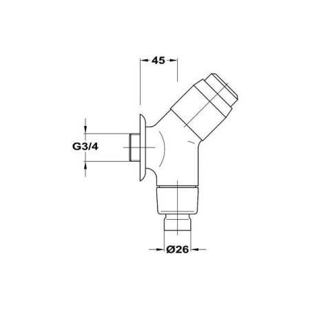 Вентиль для туалета автоматический Mofem 166-0003-00