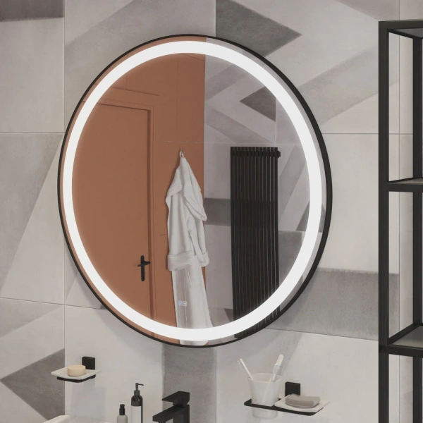 Зеркало (60,7х60,7) Cezares CZR-SPC-CADRO-600-LED-TCH-WARM