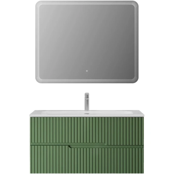 Тумба под раковину Cezares DUET-N-1000-2C-SO-PS-P Фисташковый софт