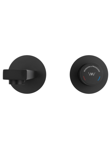 Смеситель для раковины встраиваемый WONZON & WOGHAND, черный матовый WW-105-MB