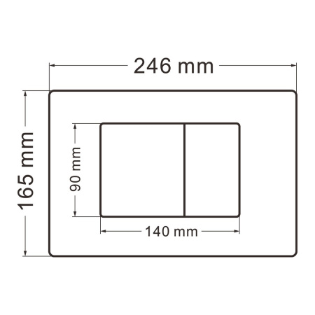 Комплект подвесной унитаз ABBER Rechteck AC1201MB-AC0105-AC0120