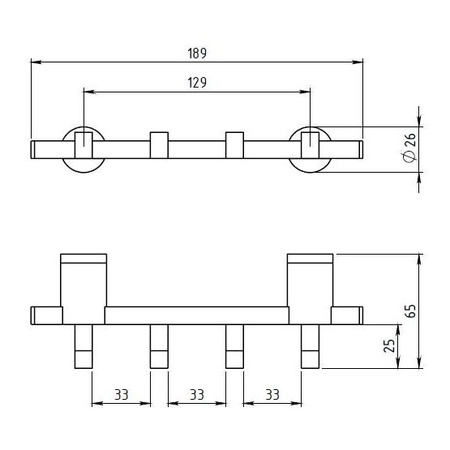 Крючок Novaservis Metalia 2 6243.0