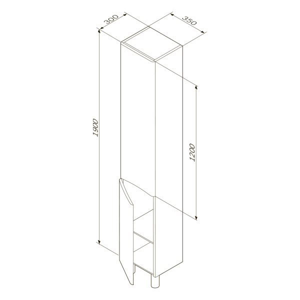 Пенал 35 Am.Pm Like M80CSR0356WG