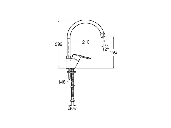 Смеситель для кухни Roca Victoria 5A8425C0M