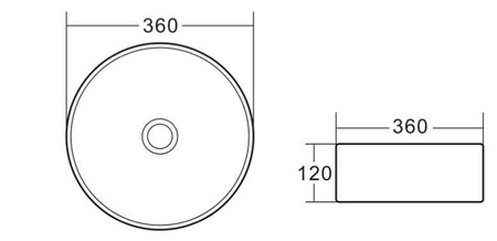 Накладная раковина (37,5х37,5) BelBagno BB1357
