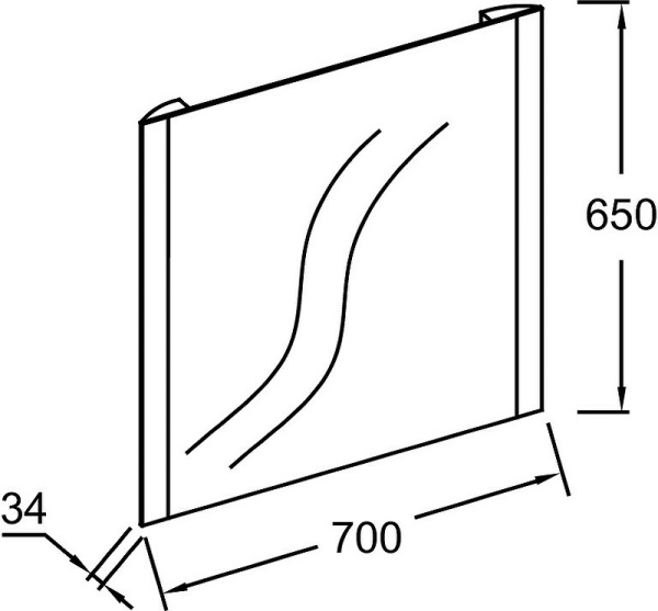 Зеркало Jacob Delafon Replique 70 EB1471-NF
