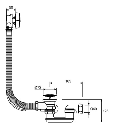 Слив-перелив Jacob Delafon E70174-01R